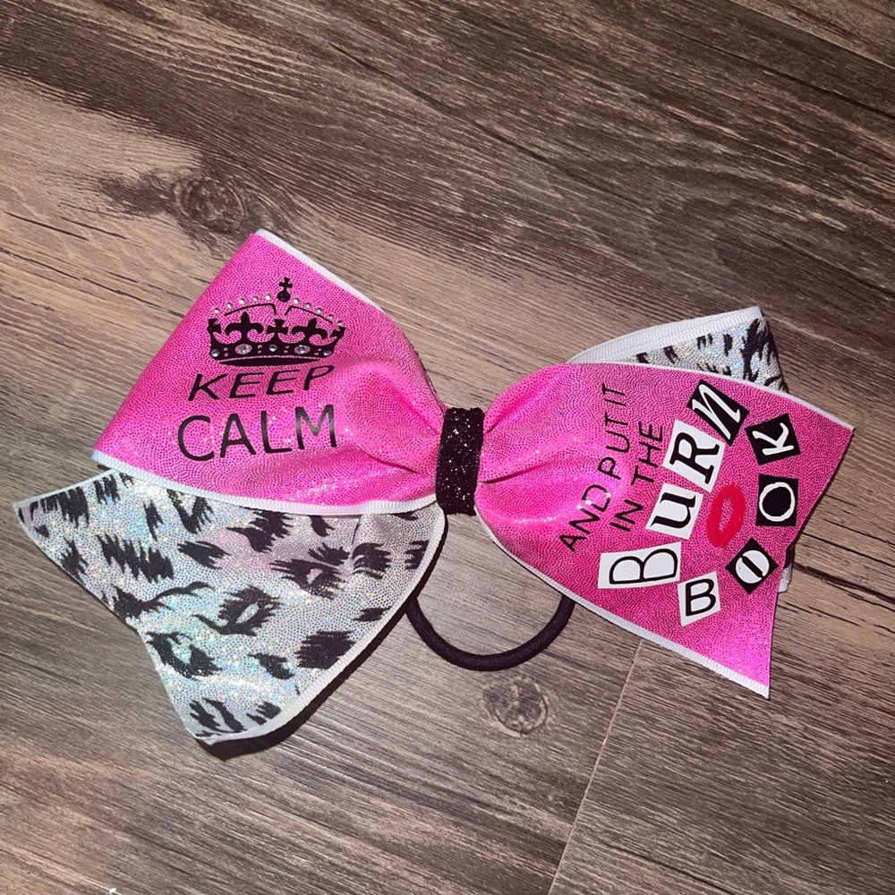 Burn book cheer bow